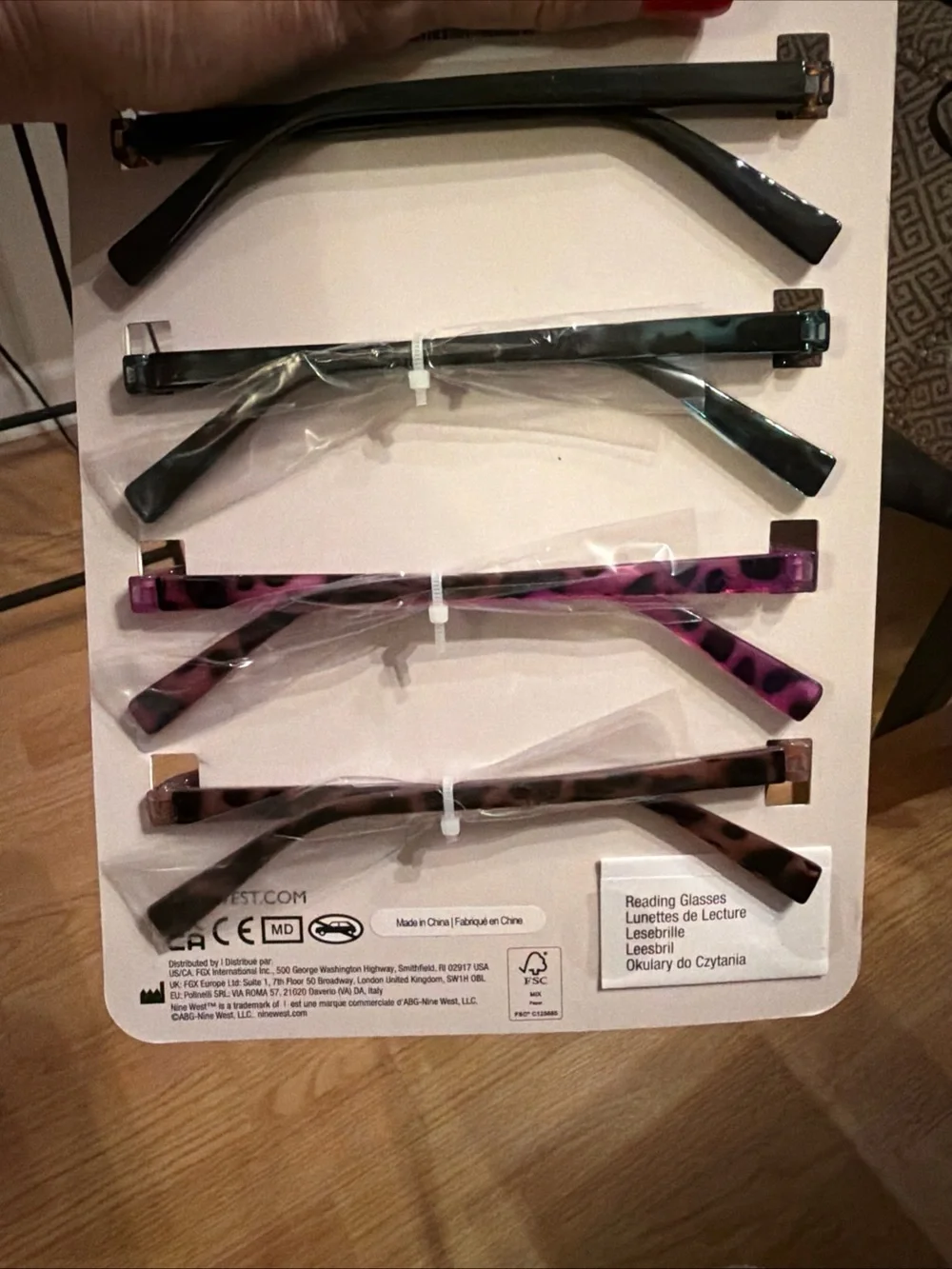 NEW Nine West 4-Pack 1.50 Reading Glasses Set. Tortoise, Teal, Purple, Brown